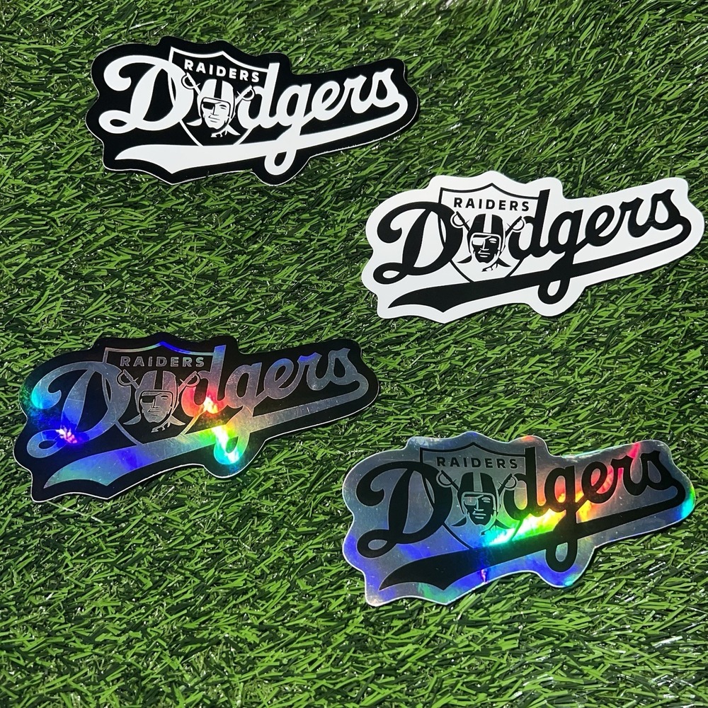 Raiders / Dodgers Stickers (4 Pack)